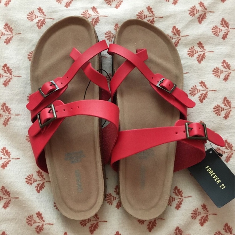 FOREVER 21 Red Sandals